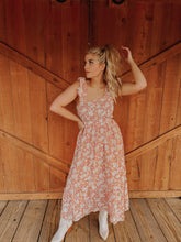 Load image into Gallery viewer, Field of Flowers Smocked Midi Dress