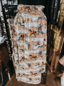 Wild Horses Maxi Skirt