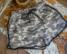 Load image into Gallery viewer, Codie Camo Drawstring Shorts