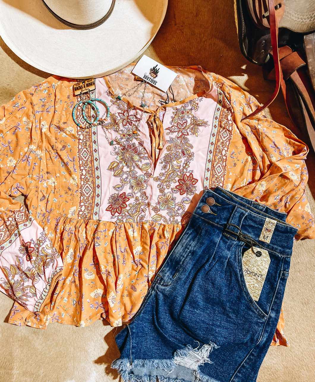 Avery's Spring Boho Blouse